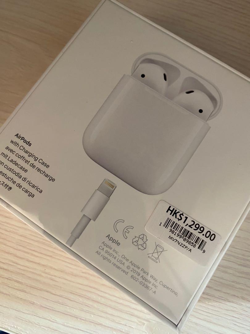 原裝全新] Apple AirPods 2 未使用品平過原價, 手提電話, 智能穿戴裝置