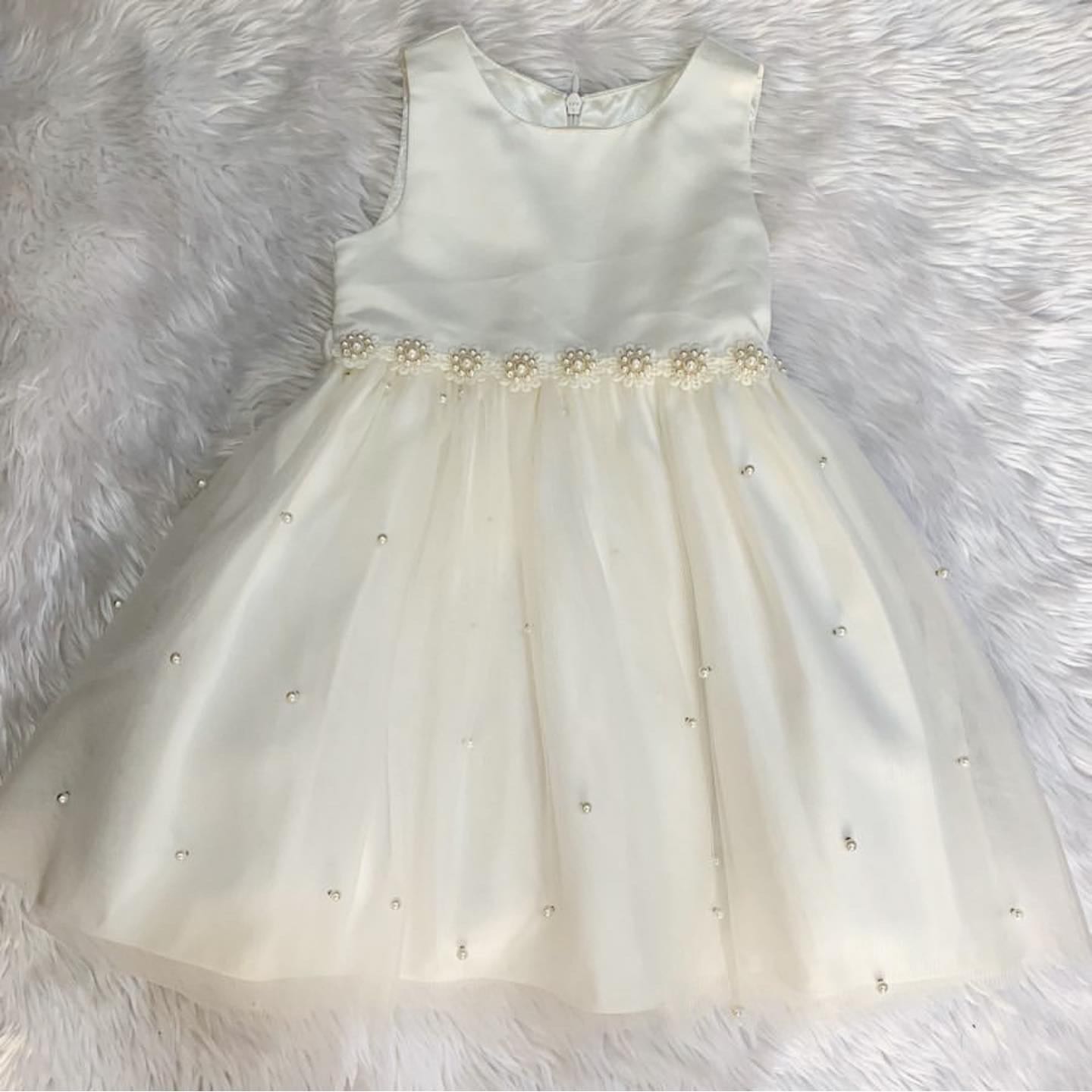 baby girl white party dress