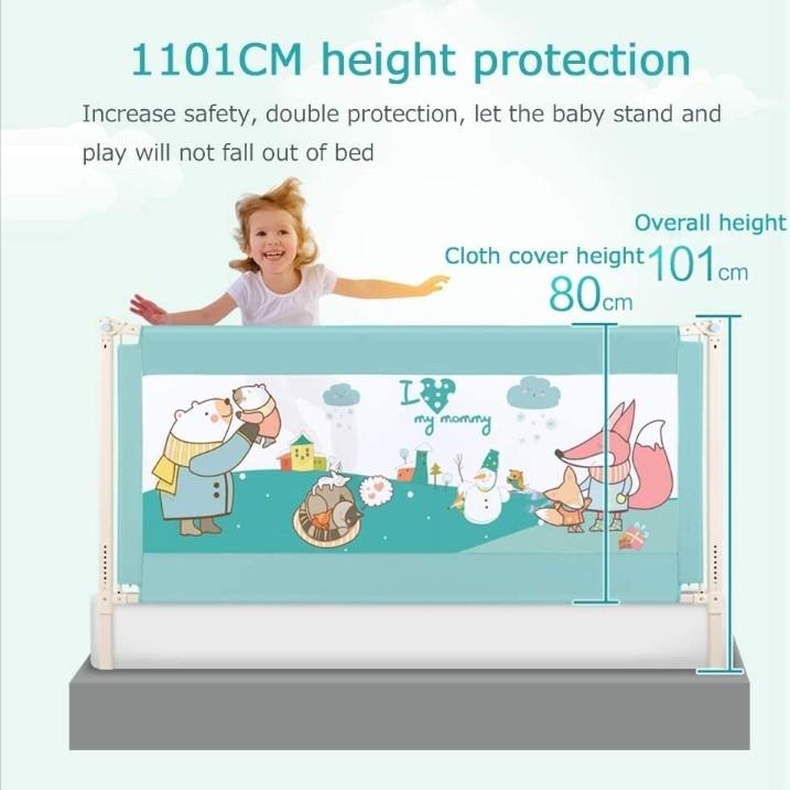 Baby Guardrail (Category: Bed Guards) located in Las Pinas. Submitted by jaziyah4 (Listing ID 1010058264, Image 2). Description: like new. Zbenser brand. Baby protection Baby protection Vertical Lifting Children'S Anti-Fall Bed Guardrail, 1.5m/1.8m/2.0m Big Bed Baffle Universal Lifting Game Fence, Suitable For 3 Months-5 Years Old.