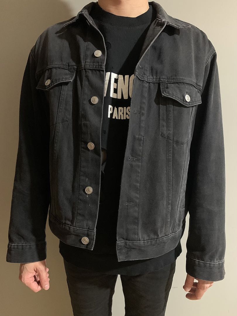 balenciaga jeans jacket mens