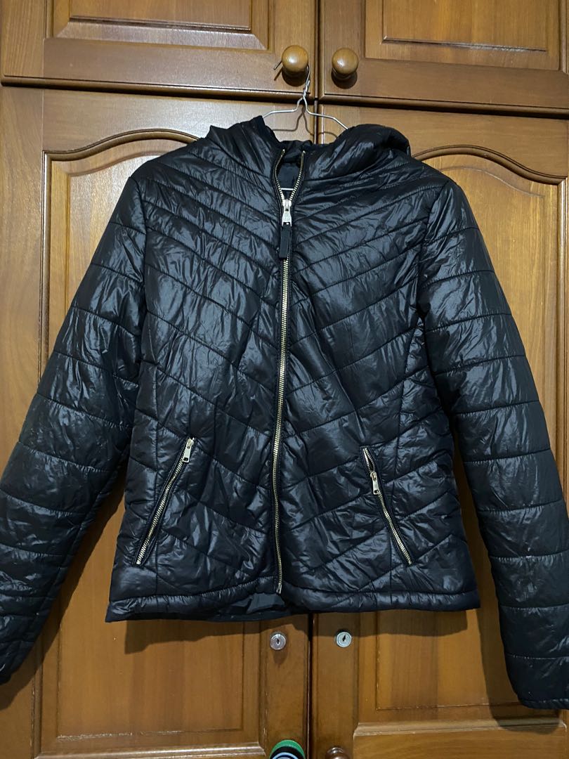 Bershka Winter Jacket with Hood, Women's Fashion, Coats, Jackets and ...