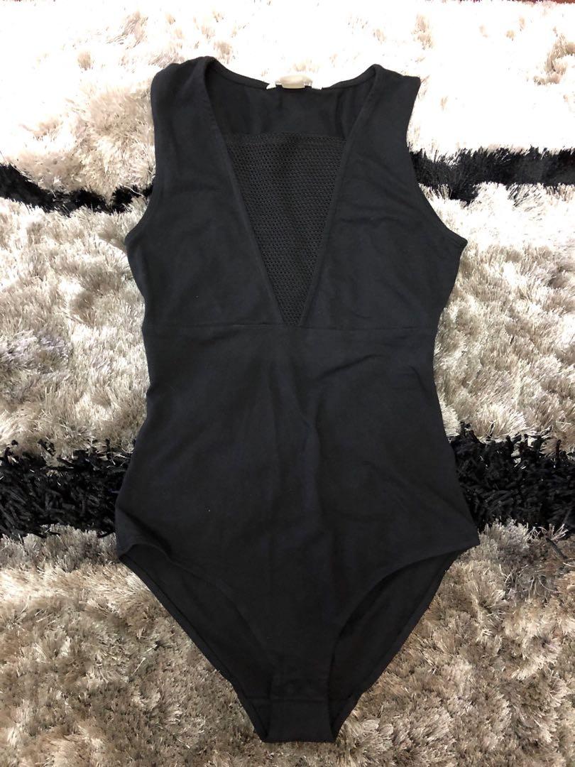 h&m black bodysuit
