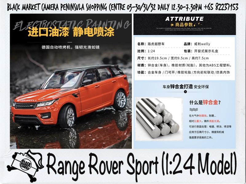 [BMC] Range Rover Sport 1:24 Welly Toy Car Miniature Model, Hobbies ...