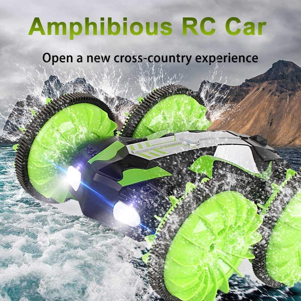 Toys Amphibious Waterproof Stunt RC Car 