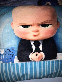 Boneka Bantal Boss Baby Biru Kotak