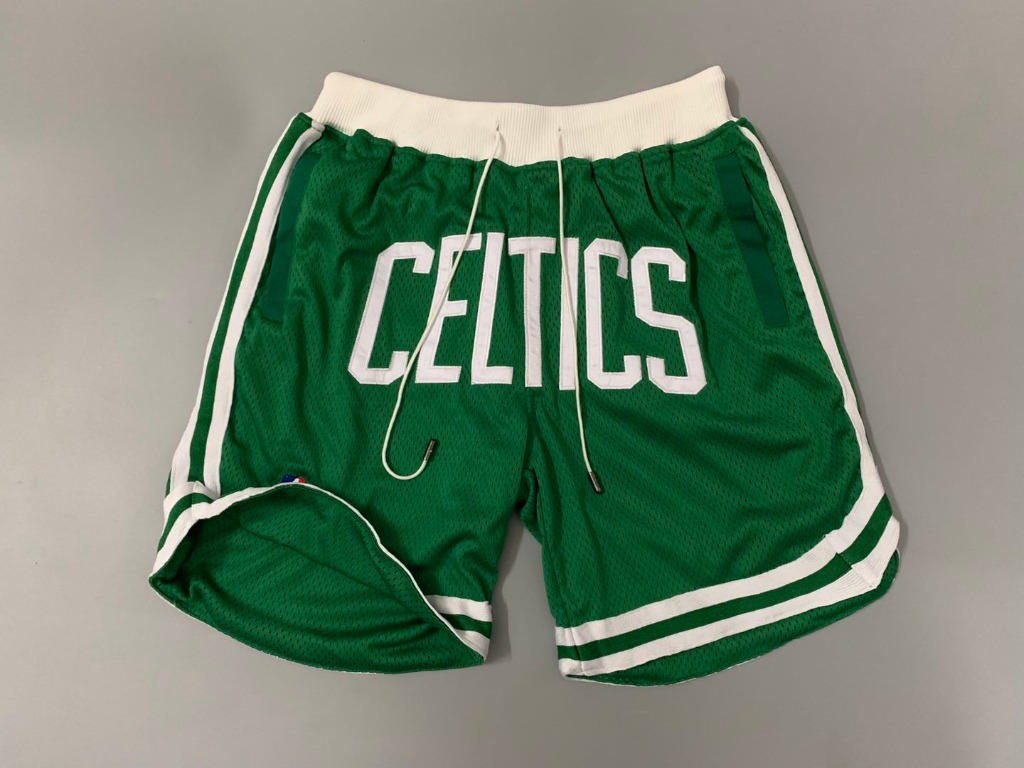 Boston Celtics White JUST DON Shorts