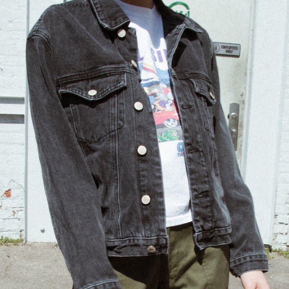 Brandy melville black jean jacket shop