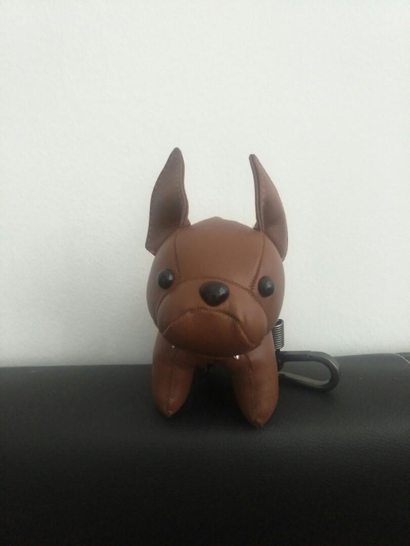 Bull Dog Keychain Leather One Pc Toys Games Stuffed Toys On Carousell