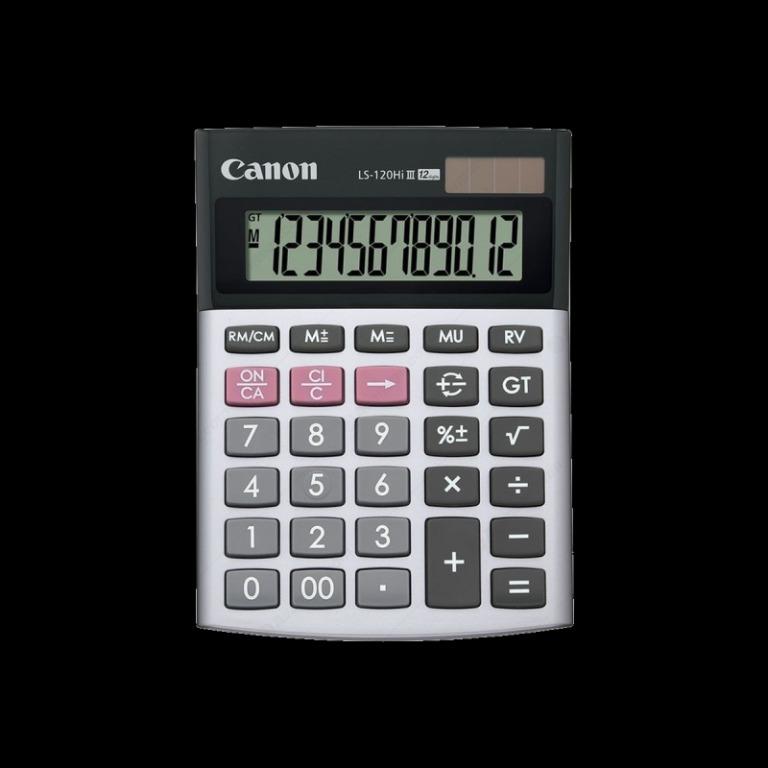 Canon Ls 120hi Iii 12 Digits Mini Desktop Calculator Puters Tech Office Business Technology On Carousell