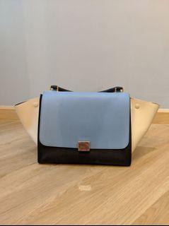Celine Tri-color Trapeze Bag