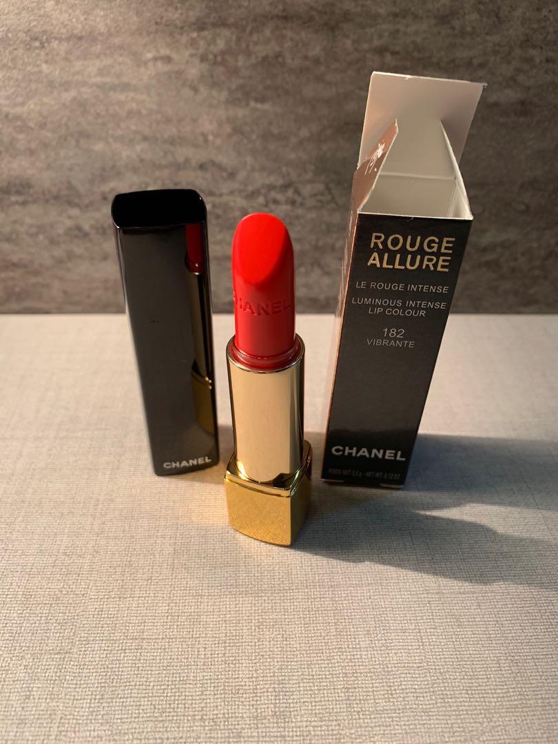 👑🅿 Chanel Allure Lipstick #182 VIBRANTE, Beauty & Personal Care, Face, Makeup on Carousell