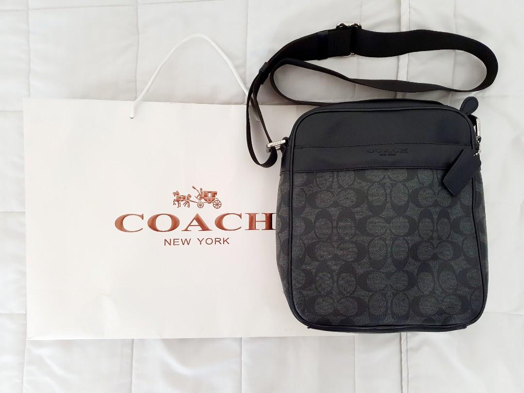 coach mens flight bag