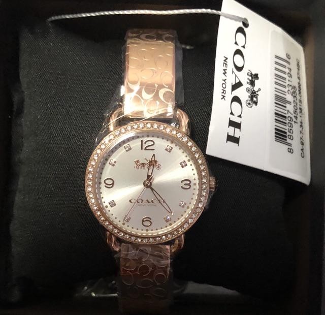 Coach delancey women's sale watch