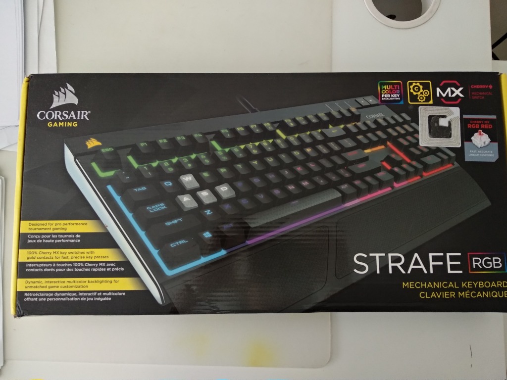 Corsair Strafe Rgb Cherry Mx Red Electronics Computer Parts Accessories On Carousell