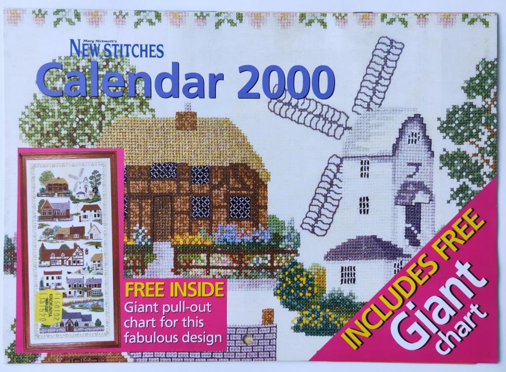 Cross Stitch Calendar Chart 2000 The Village, Design & Craft, Craft