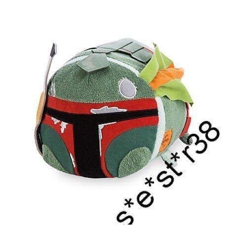 Disney Store Star Wars Boba Fett Battle Worn Tsum Tsum Plush