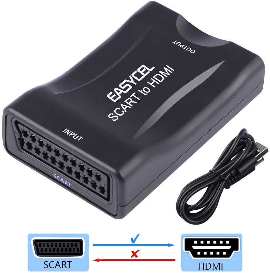 EASYCEL Scart to HDMI Adaptor, EASYCEL Scart to HDMI Converter, Scart