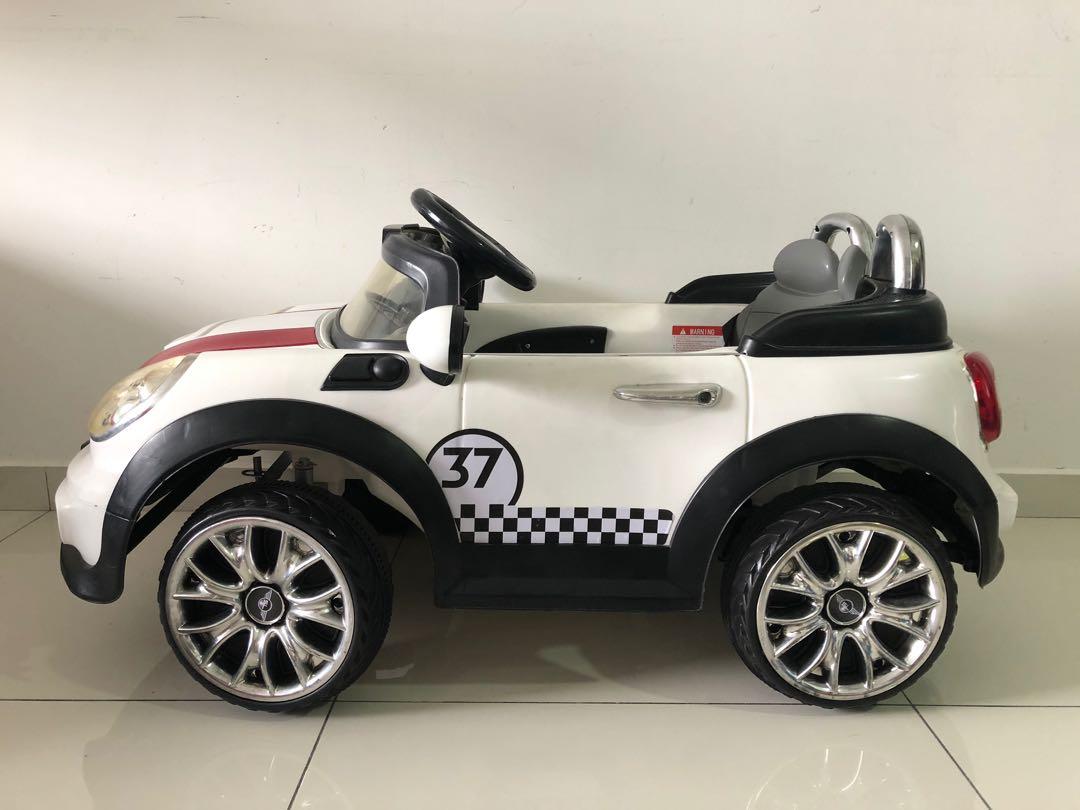 Electric Mini Cooper Ride On Toy Car Babies Kids Infant