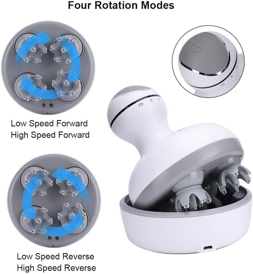 Electric Scalp Head Massager, Haofy IPX7 Waterproof Handheld Massager 4