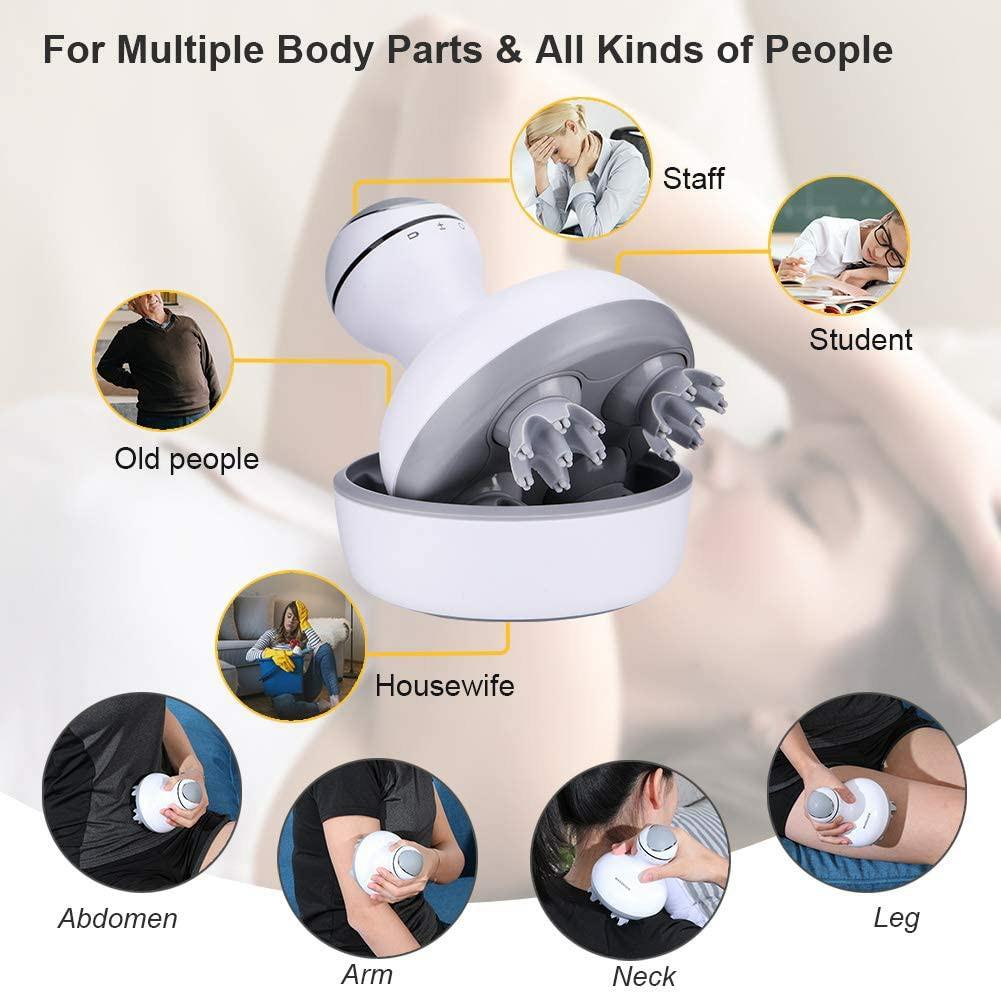 Electric Scalp Head Massager, Haofy IPX7 Waterproof Handheld Massager 4