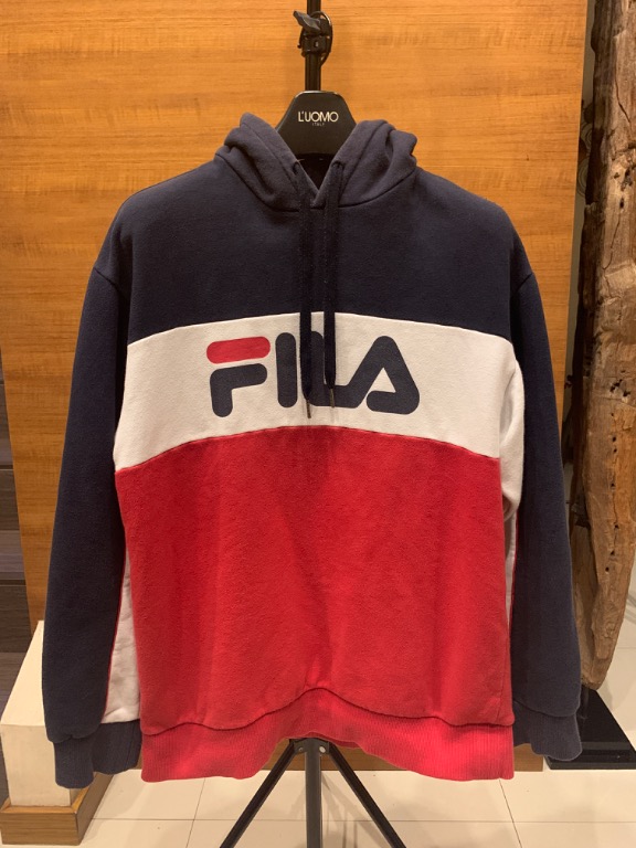 fila tri color hoodie