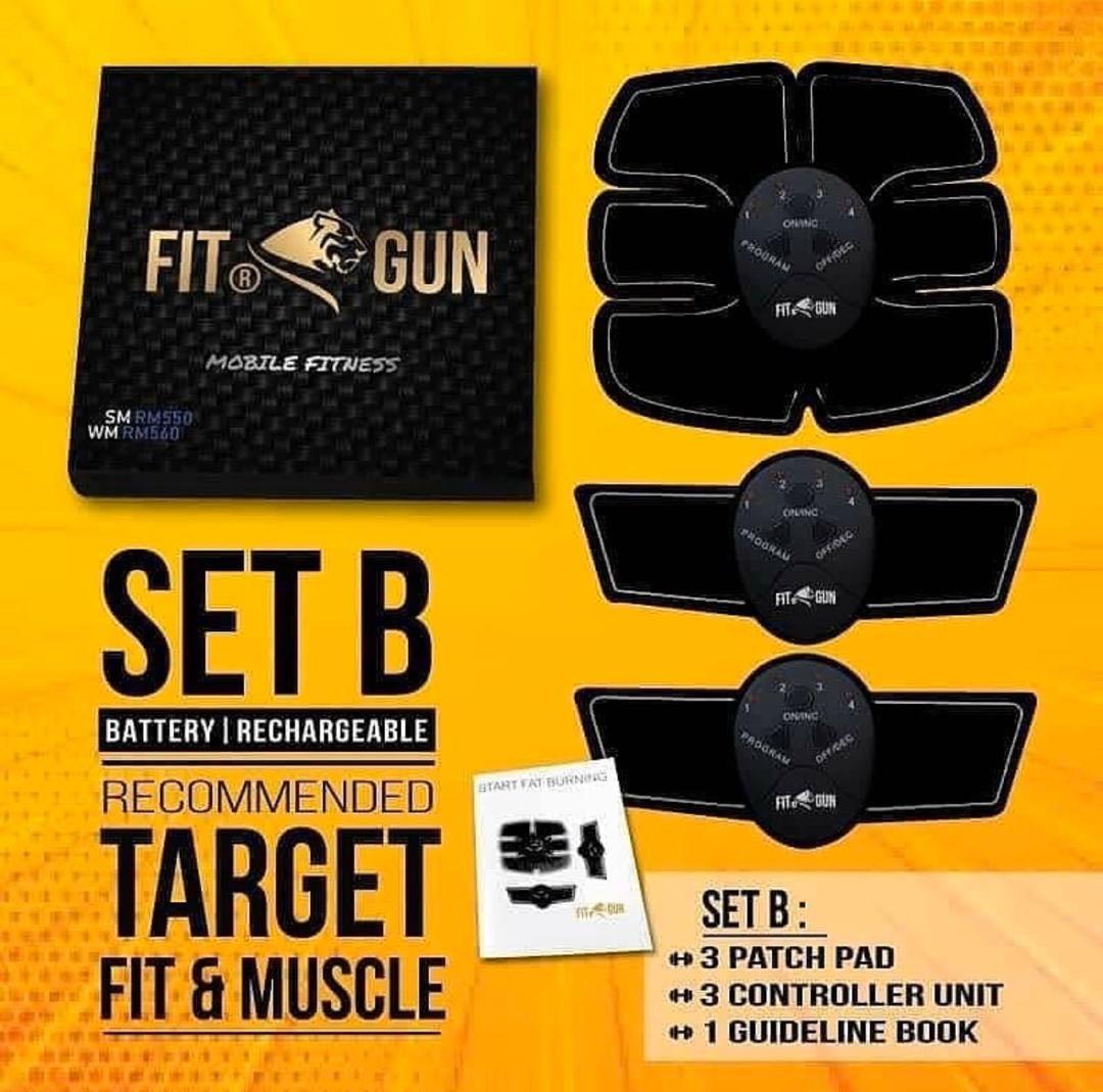 Fitgun Set B Rechargeable Full Set Fit Gun Malaysia Sports Other On Carousell