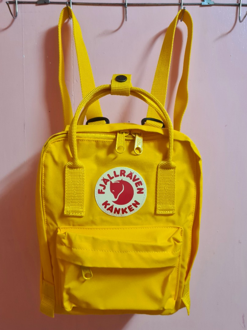 fjallraven kanken mini yellow
