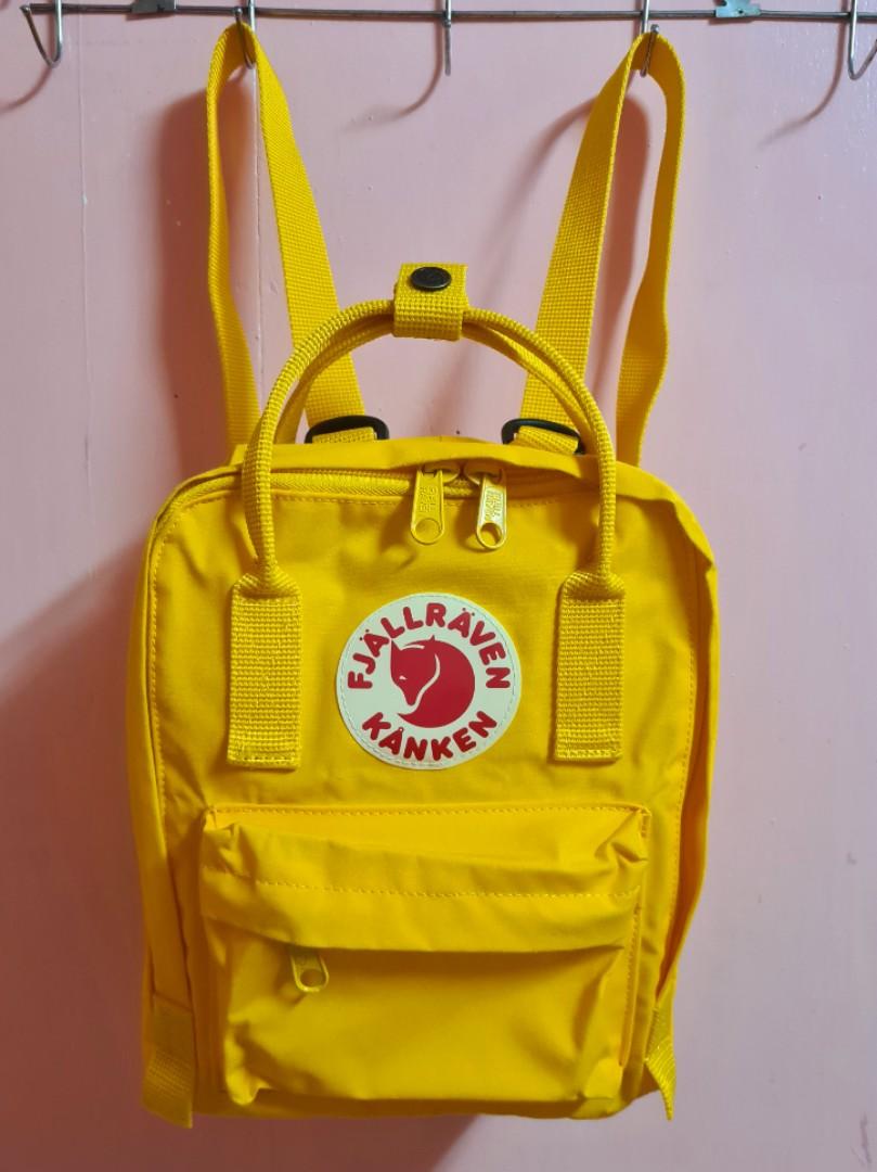 warm yellow mini kanken