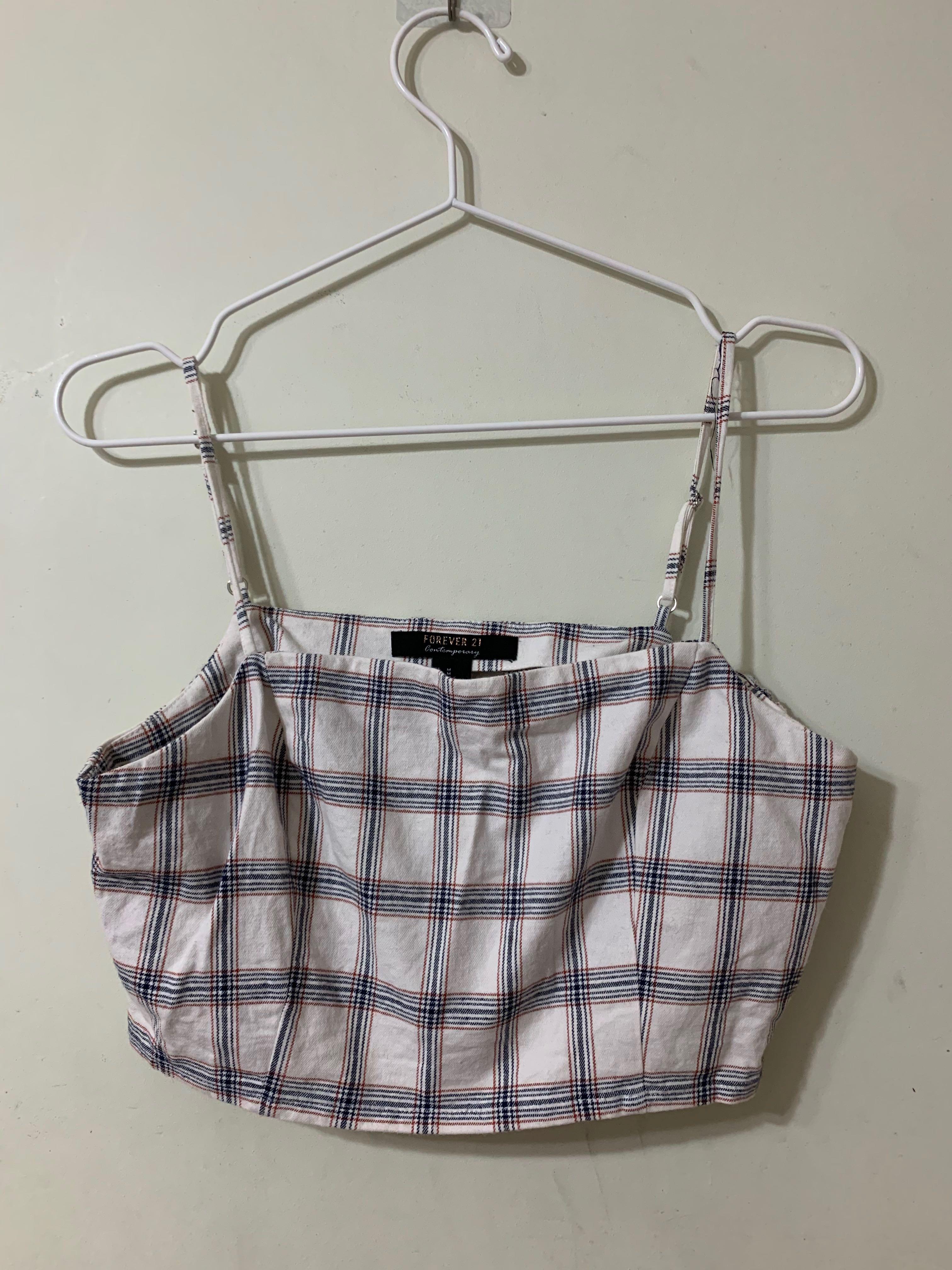 Checkered tank top forever 21 clearance