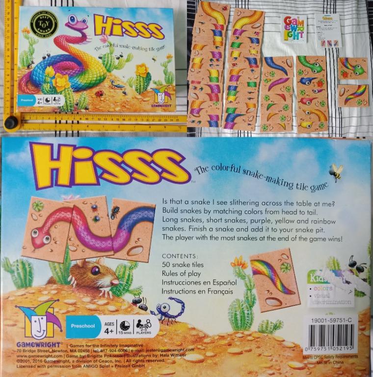 sale 10 off gamewright hisss card game snake children game party game