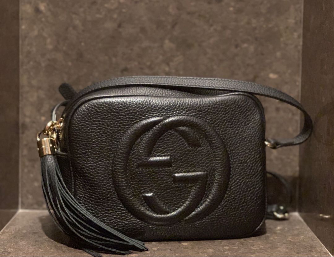 grey gucci disco bag
