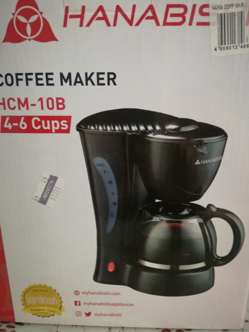 Hanabishi Coffee Maker TV Home Appliances Kitchen Appliances
