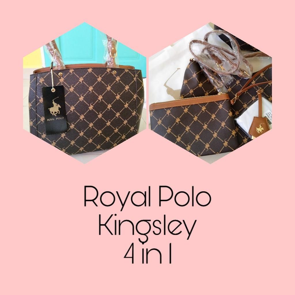 Royal polo kingsley shop monogram handbag