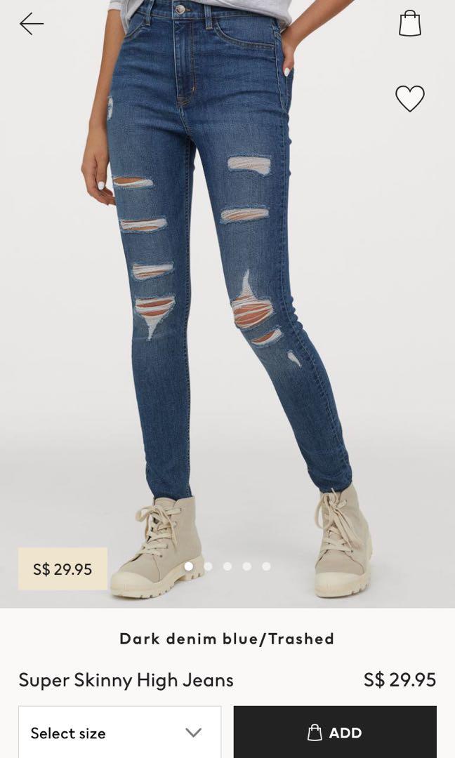 h&m tapered jeans
