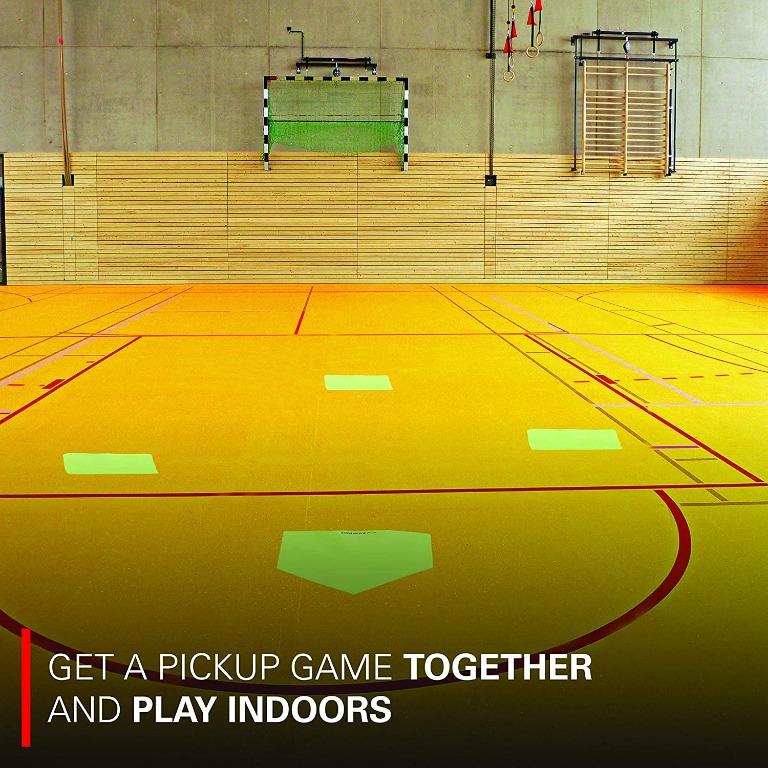 (HOT) Rukket Kickball Set with Bases Rubber Throw Down Plates and