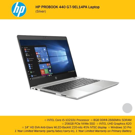 Hp Probook 440 G7 9el14pa Laptop Silver Electronics Computers Laptops On Carousell