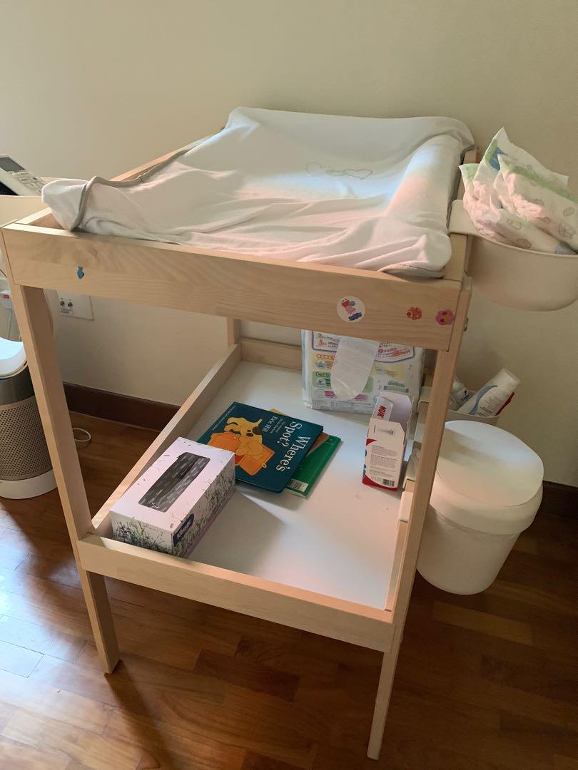 ikea changing table baskets