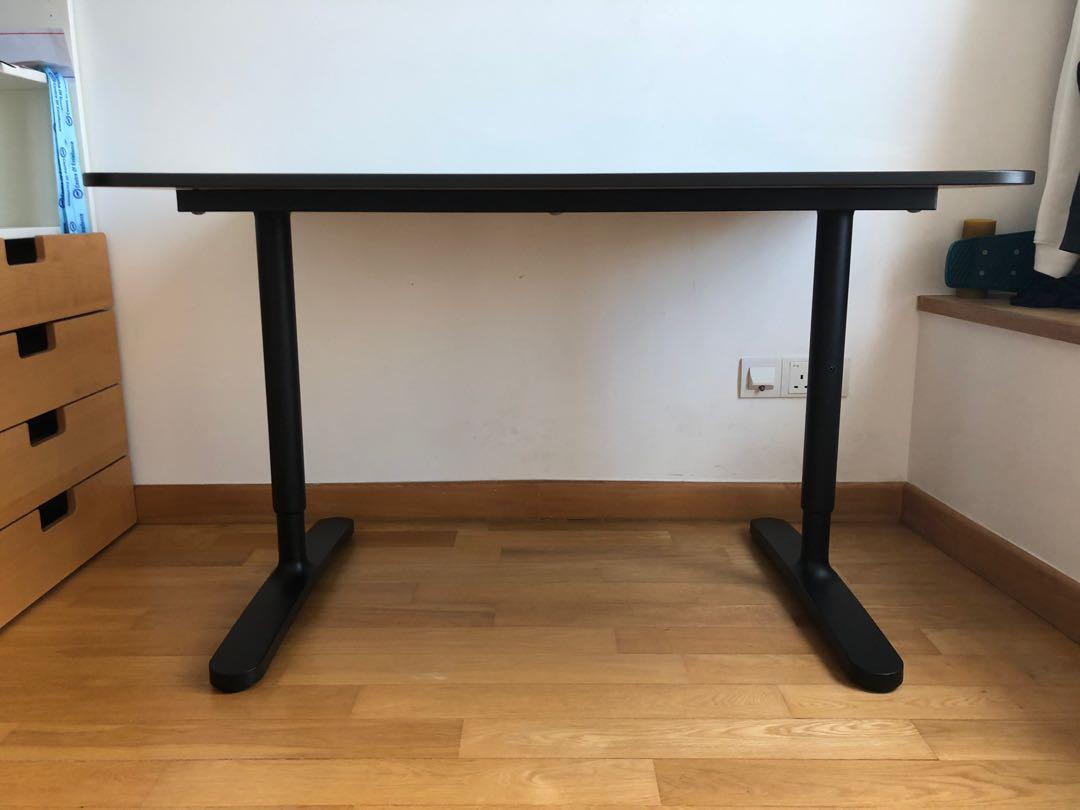 IKEA BEKANT Height Adjustable Table, Furniture, Tables & Chairs on