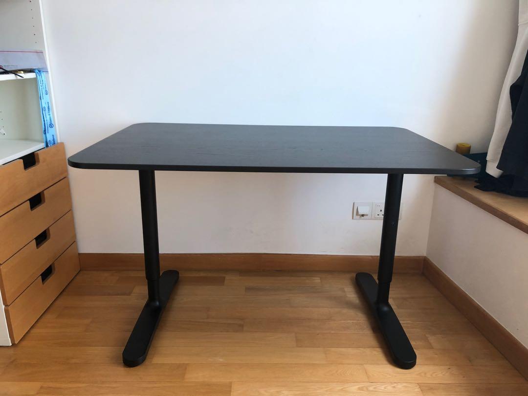 IKEA BEKANT Height Adjustable Table, Furniture, Tables & Chairs on