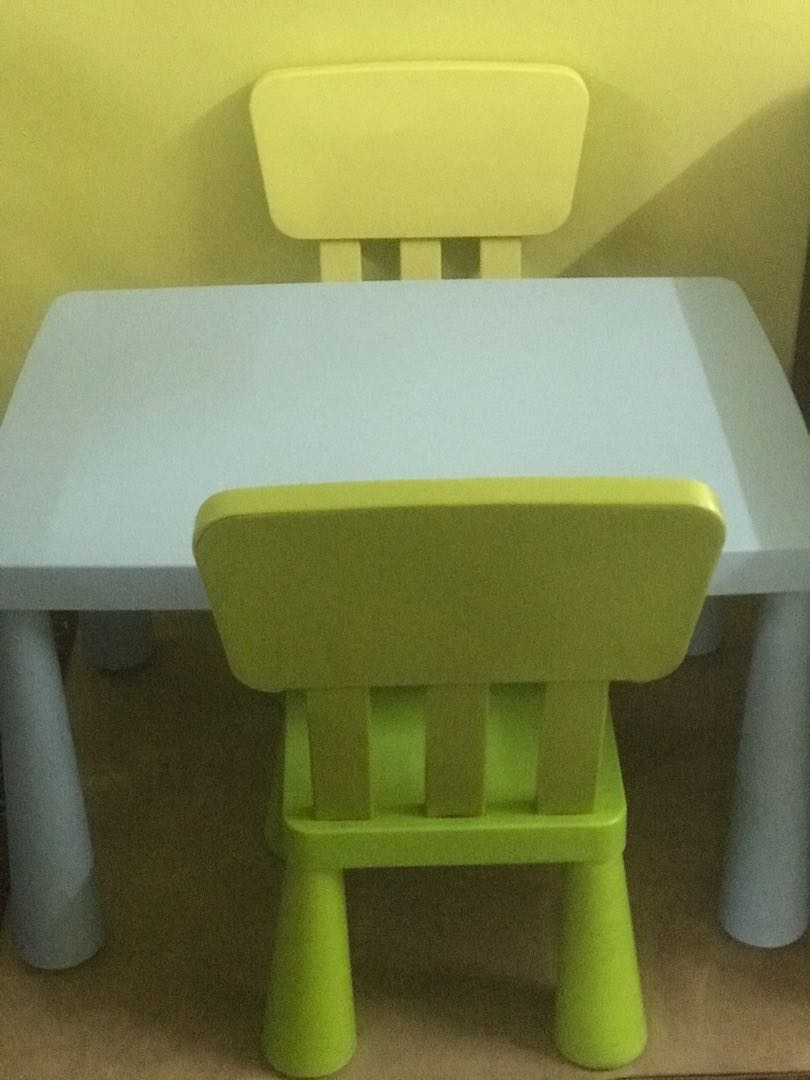 ikea kids table  chair
