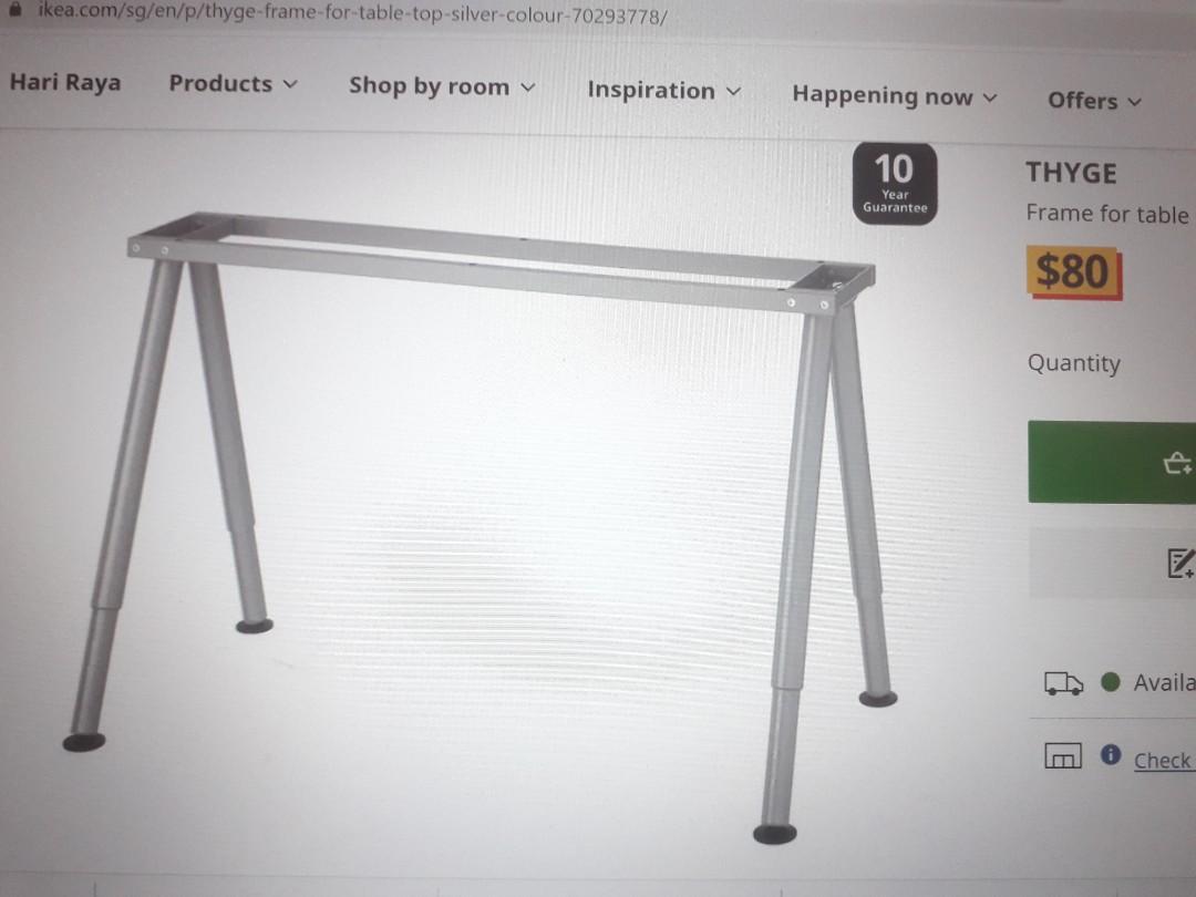 IKEA Table legs, Furniture & Home Living, Furniture, Tables & Sets on