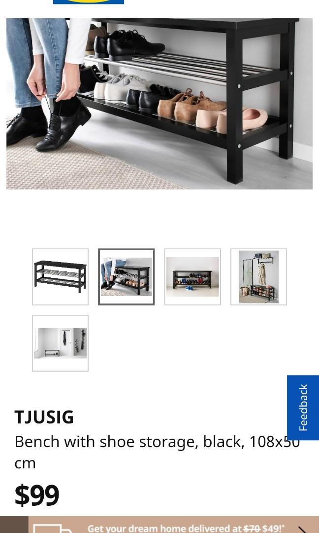 Ikea Tjusig Shoe Rack, Furniture, Others on Carousell