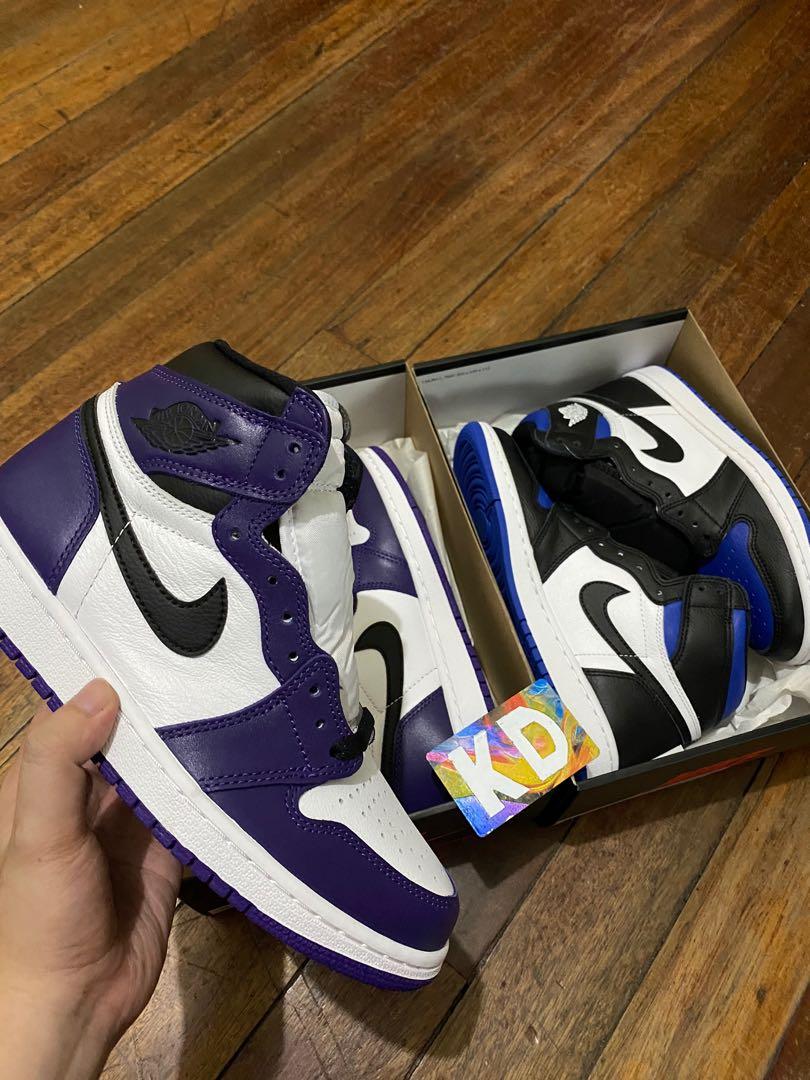 J1 Court purple Men s Fashion Footwear Sneakers on Carousell