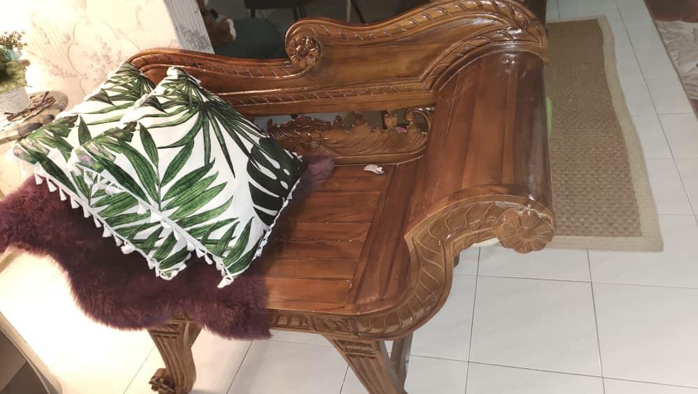 Kerusi Kayu Jati Home Furniture Furniture On Carousell