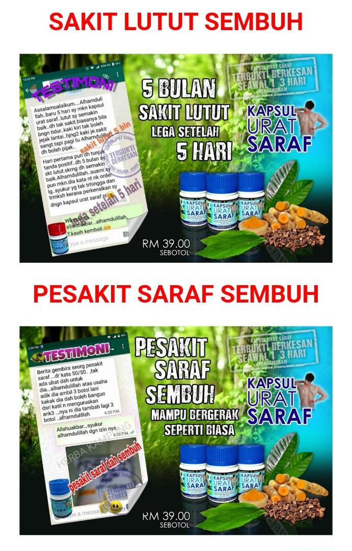 Kus Kapsul Urat Saraf Original No Stock Health Nutrition Health Supplements Health Food Drinks Tonics On Carousell