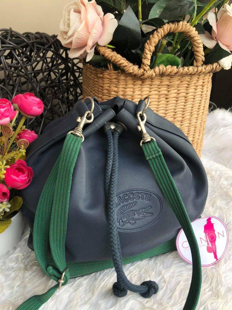 Lacoste drawstring bag deals