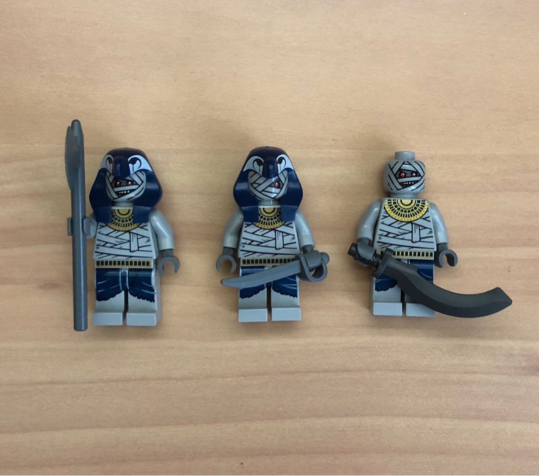 Authentic LEGO Lot of Pharaoh's Quest minifigures Mummy Warriors VINTAGE 