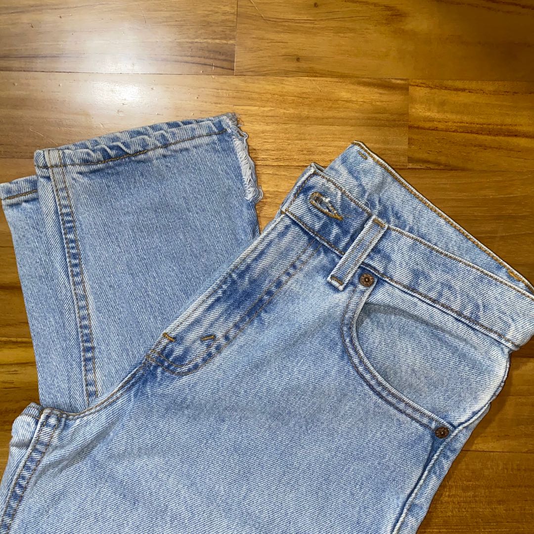 vintage light wash jeans