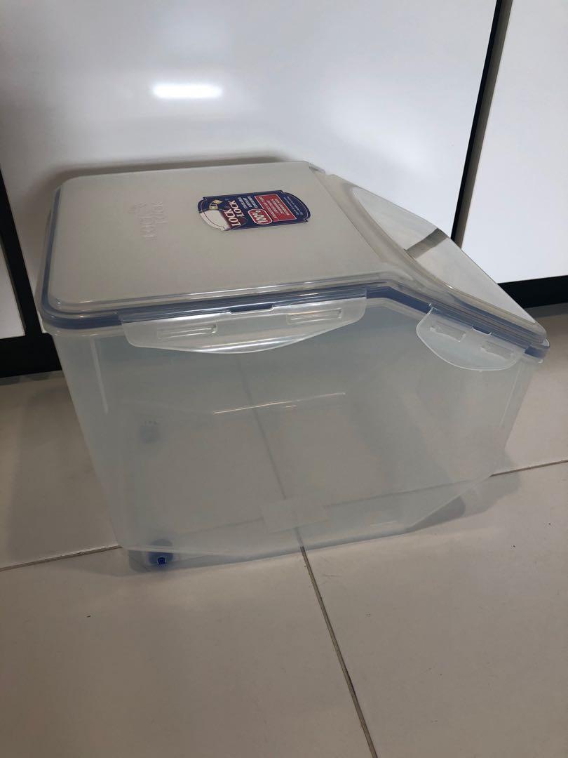 Lock & Lock 12l Rice Container, Furniture & Home Living, Kitchenware & Tableware, Food