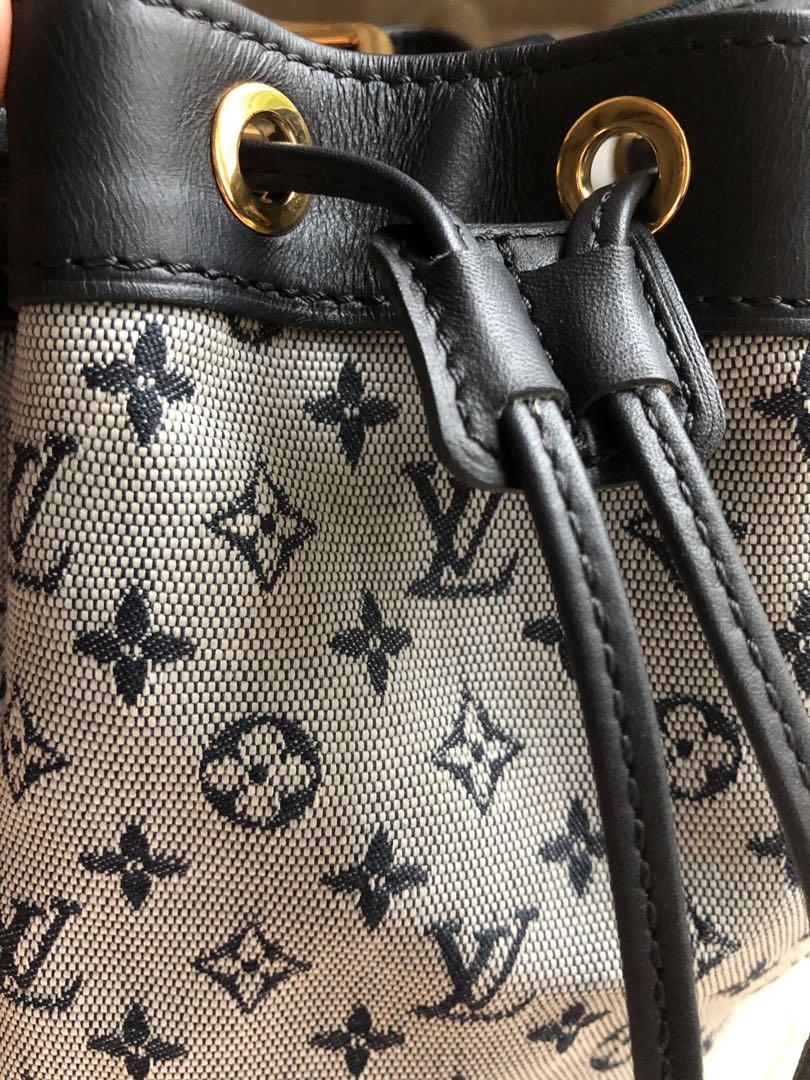 Louis Vuitton Burgundy Monogram Canvas Mini Lin Noelie Bucket Bag, myGemma